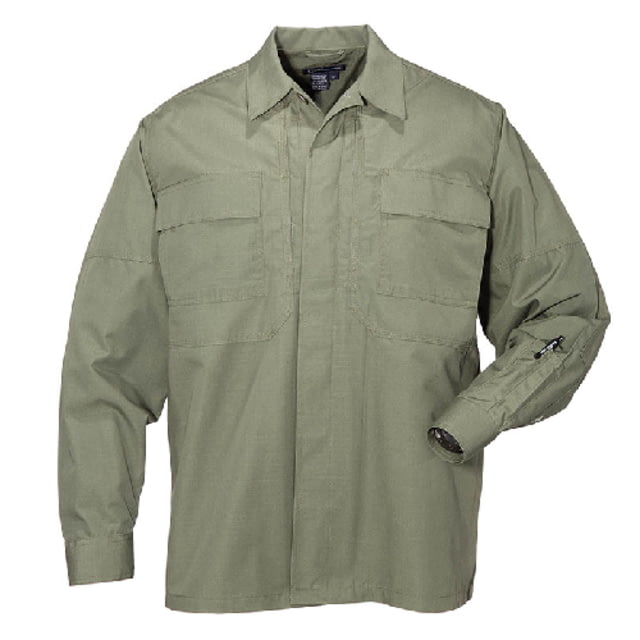 5.11 Tactical 5.11 Tactical TDU Long Sleeve Shirt TDU Green Extra Large - $75.00 at Optics Planet