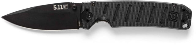 5.11 Tactical Ryker DP Full Folding Knife 3.5in D2 Blade Drop Point G10 Handle Black - 5.11 Tactical