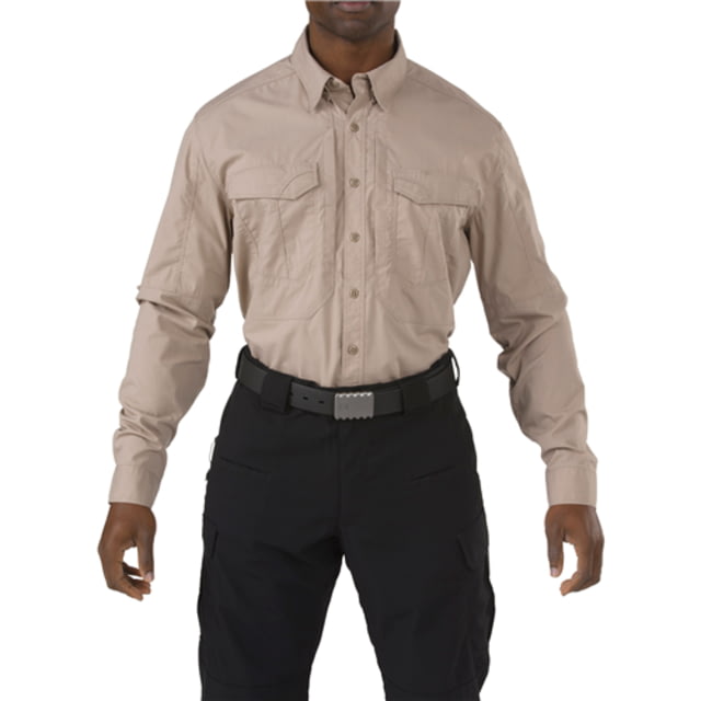 5.11 Tactical 5.11 Tactical Stryke Long Sleeve Shirt Khaki Medium - $81.99 at Optics Planet