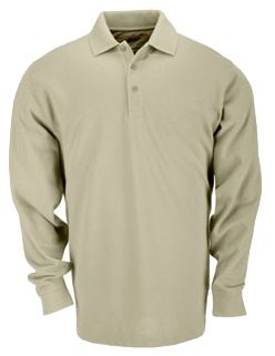 5.11 Tactical 5.11 Tactical Tactical L/S Polo - Mens Silver Tan M - $60.00 at Optics Planet