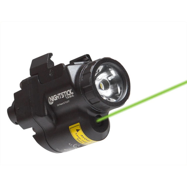 Nightstick TCM-5B Subcompact Weapon Light with Green Laser for Narrow Rail Models 650 Lumens Black C8927896 NI - Nightstick