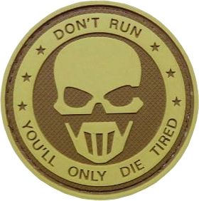 TRU-SPEC Don't Run - Ghost Morale Patch - 6784000 - 5Ive Star Gear
