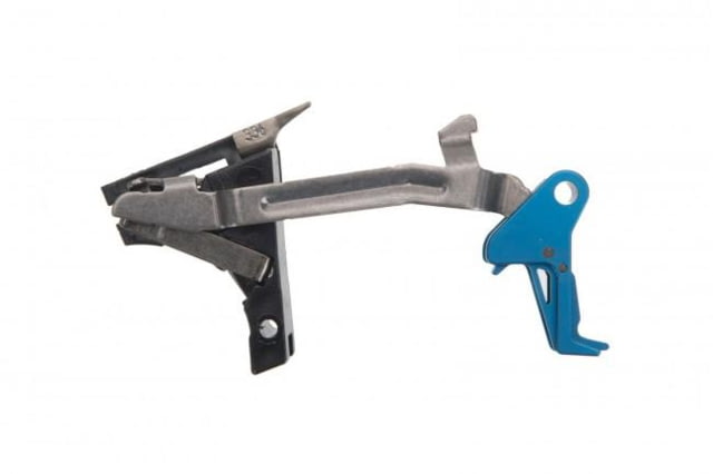 CMC Triggers Glock Drop-In Flat Trigger Glock 17/19/25/34 Gen1-3 9mm Luger Blue - Cmc Triggers