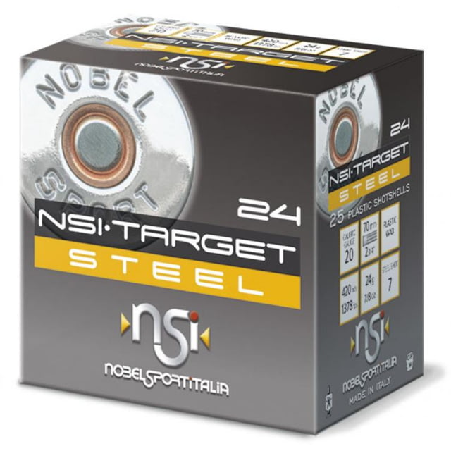 elsport Target Steel 20 Gauge 1 Oz 2.75in Shotgun #7 25 Rounds Ammo