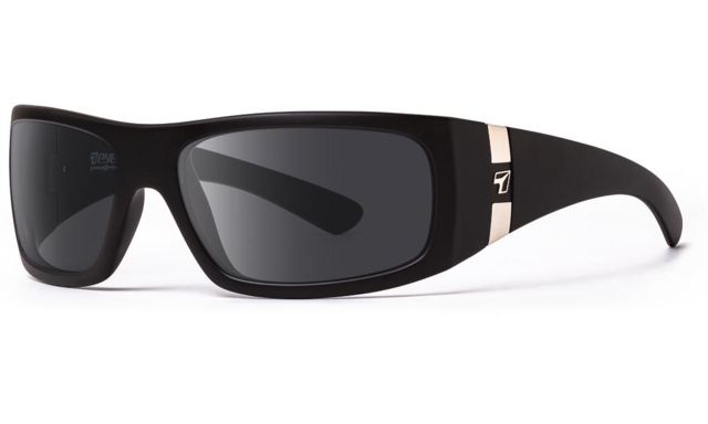 7 Eye Shaka Active SunglassesMatte Black FrameSharpView Polarized Gray LensM-XL - 7Eye By Panoptix