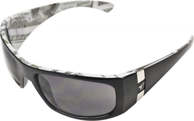 7 Eye Shaka Close Wrap Fitting Sunglasses Black C-Note Frame SharpView Gray Lens - 7Eye By Panoptix