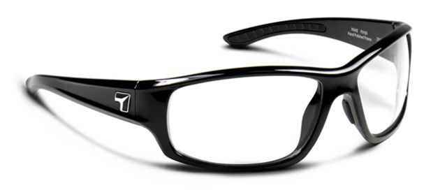 7 Eye Signature Series Rake SunglassesSharpView Clear LensGlossy Black FrameM-XL - 7Eye By Panoptix
