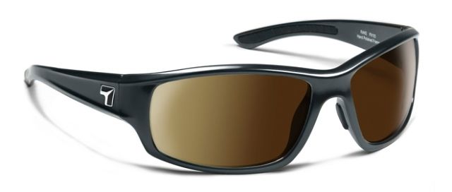 7 Eye Signature Series Rake SunglassesSharpView Polarized Copper LensCharcoal FrameM-XL - 7Eye By Panoptix