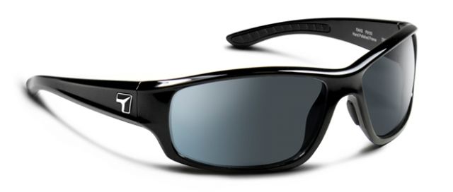 7 Eye Signature Series Rake SunglassesSharpView Polarized Gray LensGlossy Black FrameM-XL - 7Eye By Panoptix