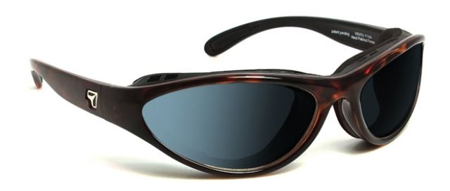 7 Eye Viento AirShield Sunglasses - Men's Dark Tortoise FrameSharpView Polarized Gray LensS-M - 7Eye By Panoptix