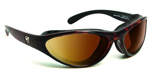 7 Eye Viento AirShield Sunglasses - Men's Dark Tortoise FrameSharpView Copper LensS-M - 7Eye By Panoptix