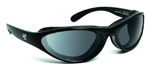 7 Eye Viento AirShield Sunglasses - Men's Glossy Black FramePhotochromic Day Night Eclypse LensS-M - 7Eye By Panoptix