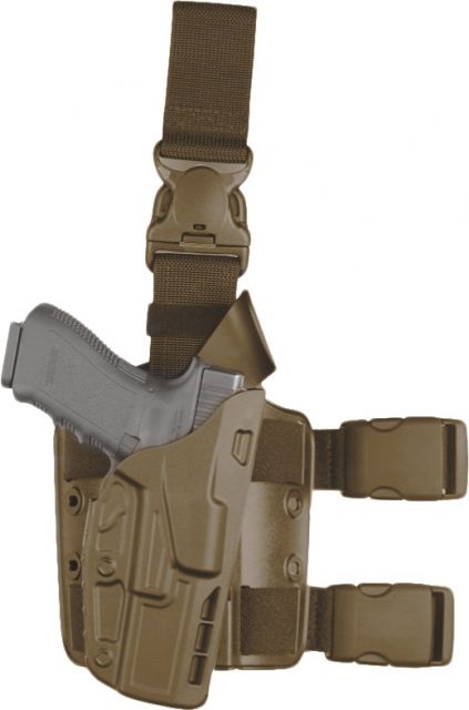 Safariland 7385 7TS ALS OMV Tactical Holster w/Quick Release Beretta 92 STX Flat Dark Earth Left Hand 7385-73-552 - Safariland