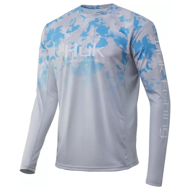 HUK Performance Fishing Icon X KC Refraction Camo Fade - Men's Inshore Small