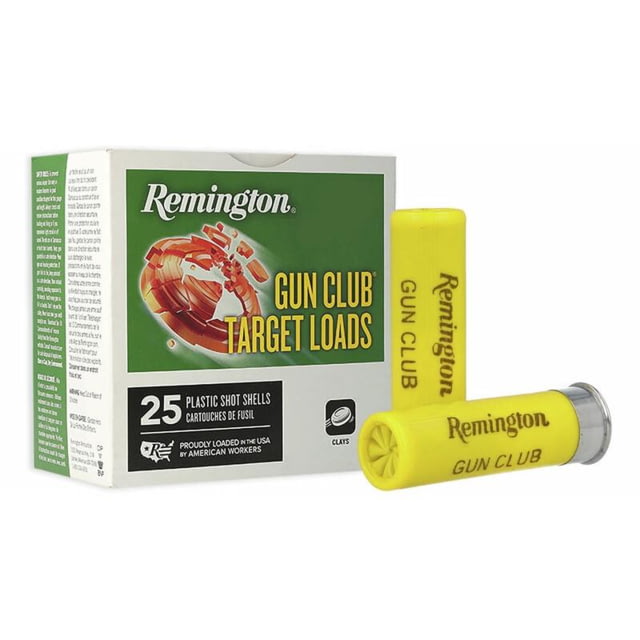 ington Gun Club Target Load 20 Gauge 7/8 Oz 2.75in Shotgun #7.5 250 Rounds Ammo