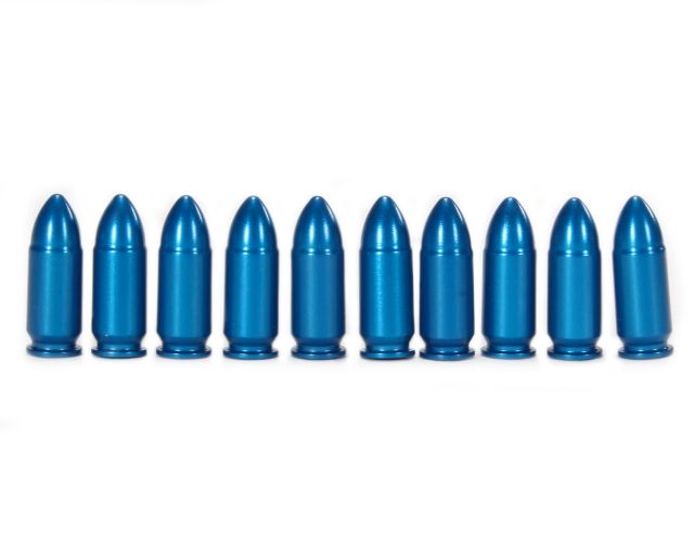 A-Zoom Centerfire Pistol Snap Caps 9 mm 10 Pack Blue