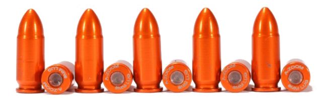 A-Zoom Snap-Cap Training Rounds Pack 9mm Luger 10 Pack Orange