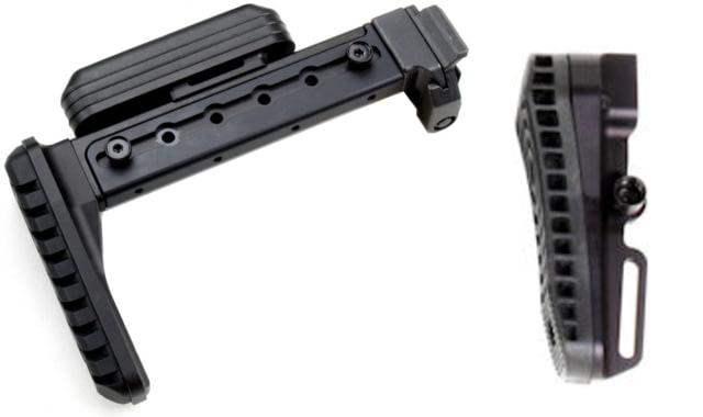 A3 Industries Adjustable Length Modular Folding Stock Straight Extension Magpul 2 Butt-Plate Black 6-1/8in-9-1/2in - A3 Industries