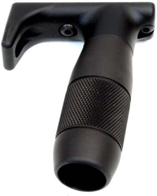 A3 Tactical Compact Shorty Vertical Grip w/ Integrated Handstop 100 Degree 2.50In Aluminum Grenade Grip Aluminum Base Black - A3 Tactical
