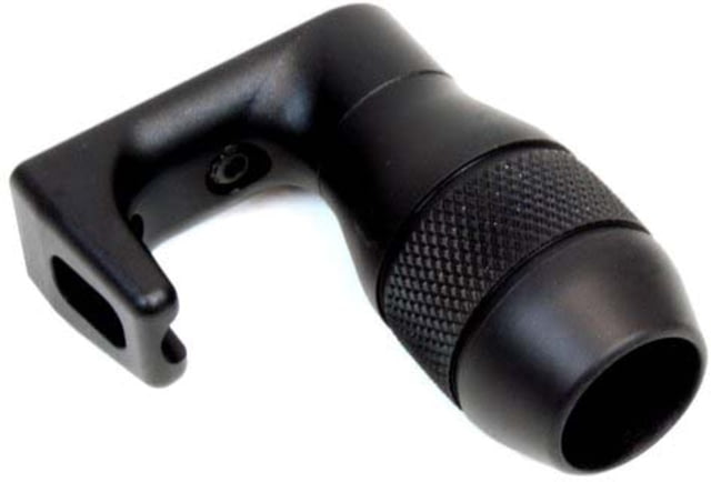 A3 Industries Compact Shorty Vertical Grip w/ Integrated Handstop 90 Degree 2.50in Aluminum Grenade Grip Aluminum Base Black - A3 Industries
