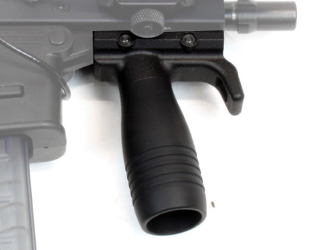 A3 Industries Modular Vertical Foregrip For B&T APC-K, 100 Degree, w/ Hand-Stop And 2.75In HK Grooved Aluminum Grip, Polymer Base, Black, VFG-141 by USA A3 Industries AR15 Gun Support Vertical Foregrips