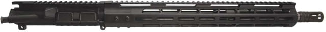 Aagil Arms Complete AR-15 5.56 NATO Upper Assembly 16in Stainless Steel Length Carbine 1-8 Twist w/ 15in MLOK Anodized Black Medium - Aagil Arms