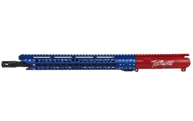 Aagil Arms Ted Nugent's Signature Series AR-15 Complete .300 Blackout Upper Receiver Assembly w/ 15in American Flag Cerakote - Aagil Arms