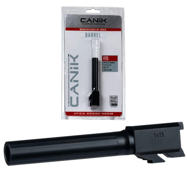 Century Arms Canik Steel Drop in Barrel for Select 9mm Canik Pistols Compact Fluted Black 2AFA4897, YCPACN0017 by USA Century Arms Pistol Barrels