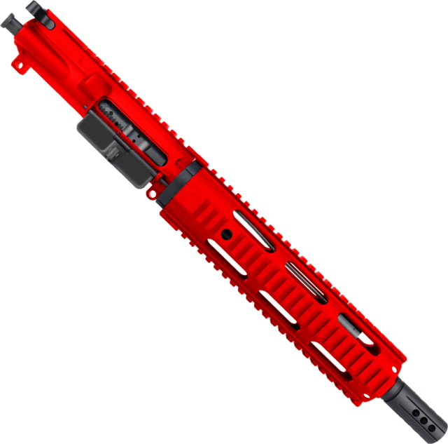 ABC RIFLE COMPANY AR-15 7.62x39mm 10in Quadrail Handguard Complete Pistol Upper Receiver w/BCG And Charging Handle Red - Abc Rifle Company