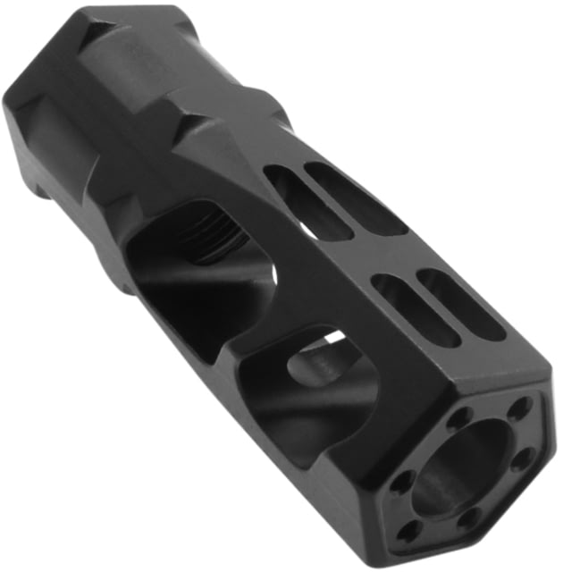 ABC RIFLE COMPANY AR-15 Hexagon Style Recoil Compensating Muzzle Brake .223 Remington/5.56x45mm NATO 1/2x28 Black - Abc Rifle Company