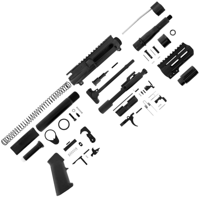 ABC RIFLE COMPANY AR-15 Micro Pistol Build 5.56x45mm NATO 5in Barrel 4in M-LOK Handguard Upper Receiver Black - Abc Rifle Company
