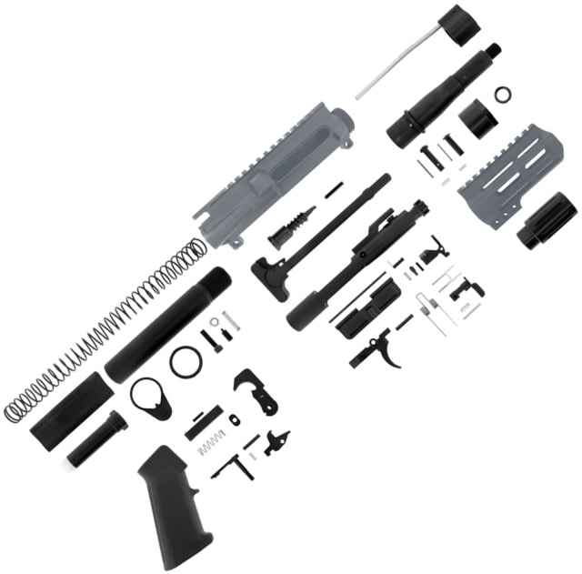 ABC RIFLE COMPANY AR-15 Micro Pistol Build 5.56x45mm NATO 5in Barrel 4in M-LOK Handguard Upper Receiver Sniper Grey - Abc Rifle Company