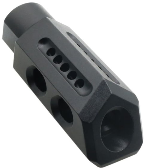ABC RIFLE COMPANY AR-15 Pentagon Style Thread Recoil Compensating Steel Muzzle Brake .223 Remington/5.56x45mm NATO 1/2x28 Nitride Black - Abc Rifle Company