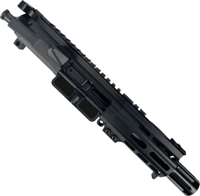 ABC RIFLE COMPANY AR .40 S&W Billet Pistol 4in Barrel Custom M-LOK Handguard Complete Upper Receiver w/BCG And Charging Handle Black - Abc Rifle Company