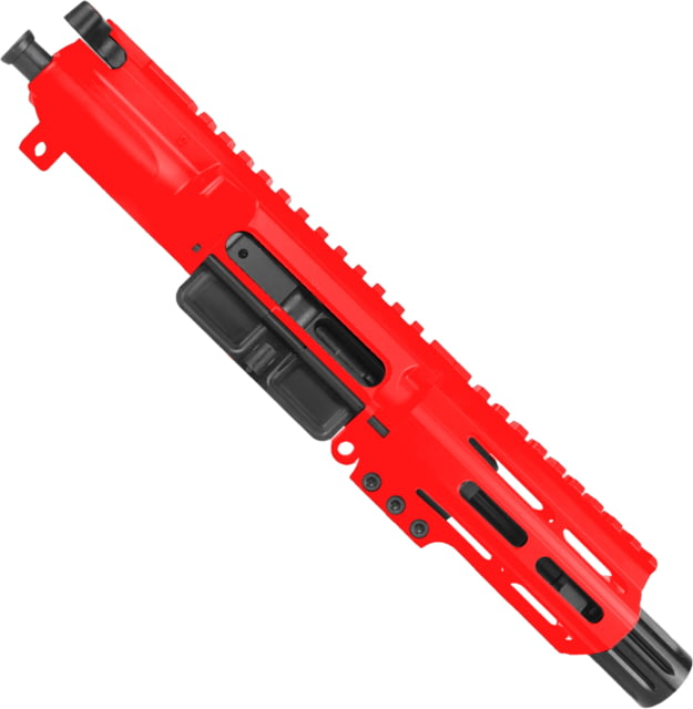 ABC RIFLE COMPANY AR .40 S&W Pistol 4in Barrel M-LOK Handguard Complete Upper Receiver w/BCG And Charging Handle Red - Abc Rifle Company