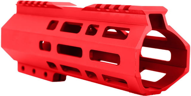 ABC RIFLE COMPANY Custom Hybrid Top Cut D-Front AR-10/DPMS LR-308 M-LOK Handguard 7in Red