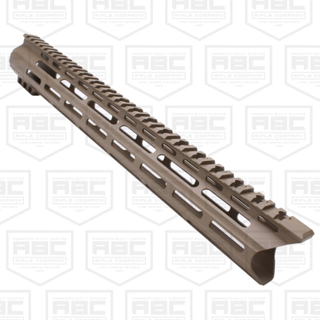 ABC RIFLE COMPANY Custom Ultra Slim AR-15 M-LOK Handguard 12in Cerakote Flat Dark Earth - Abc Rifle Company
