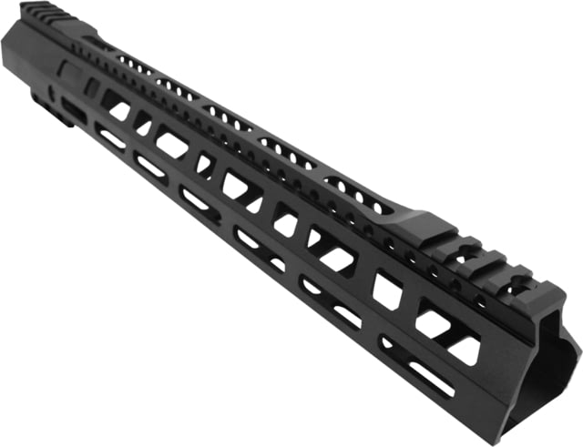 ABC RIFLE COMPANY Style Hybrid Top Cut Picatinny D-Cut AR-10/DPMS LR-308 M-LOK Handguard Rail System 15in Black - Abc Rifle Company