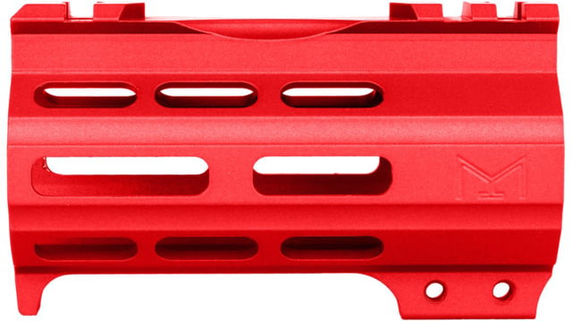ABC RIFLE COMPANY Super Slim Free Float AR-15 M-LOK Handguard w/Handstop 4in Red - Abc Rifle Company