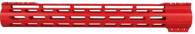 ABC RIFLE COMPANY Super Slim Free Float Hybrid Top Cut AR-15 M-LOK Handguard 15in Cerakote Red