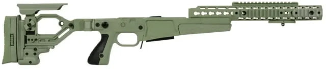 Accuracy International AX AICS Remington 700 Stage 2 Folding Stock w/ Adjustable Cheek Piece .308 Winchester Short Action 13 in Tube Length Green - Accuracy International