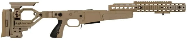 Accuracy International AX AICS Remington 700 Stage 2 Folding Stock w/ Adjustable Cheek Piece .308 Winchester Short Action 13 in Tube Length Pale Brown - Accuracy International