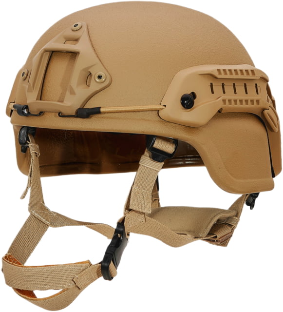 Ace Link Armor MICH Combat Level IIIA Tactical Ballistic Helmet Coyote Brown Large - Ace Link Armor
