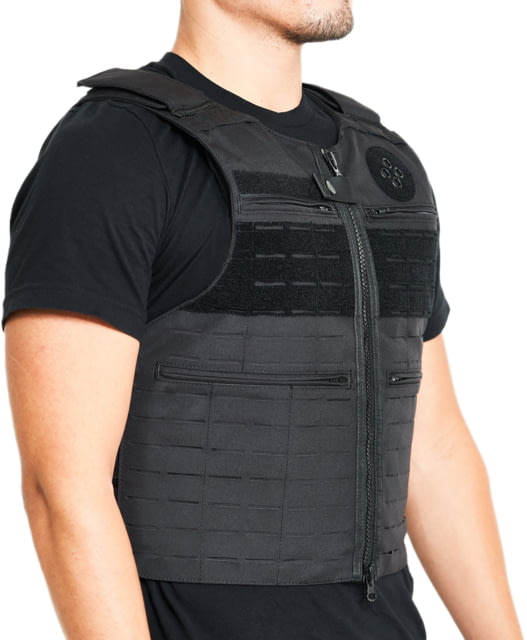 Ace Link Armor Patrol Laser Cut Tactical Outer Carrier Vest Black Small - Ace Link Armor
