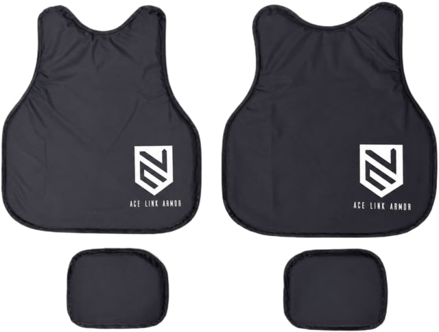 Ace Link Armor Side Load Carrier Level IIIA PE-X Armor Panels Black Large - Ace Link Armor