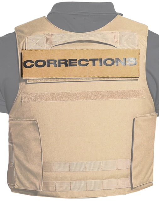 Ace Link Armor Corrections Patch Black On Coyote - Ace Link Armor