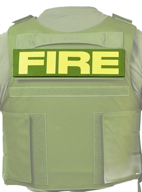 Ace Link Armor Fire Patch Yellow On Green - Ace Link Armor
