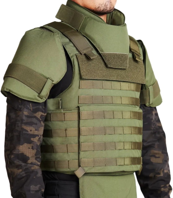 Ace Link Armor MSOV Level IIIA PE-X Special Operations Body Armor Bulletproof Vest Green Extra Large - Ace Link Armor