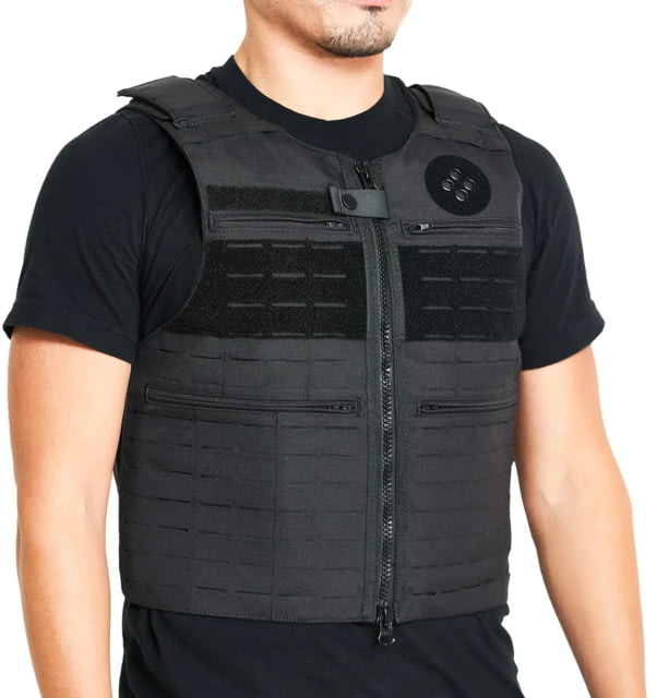 Ace Link Armor Patrol Laser Cut Vest Black Medium - Ace Link Armor