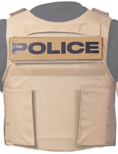 Ace Link Armor Police Patch Black On Coyote - Ace Link Armor
